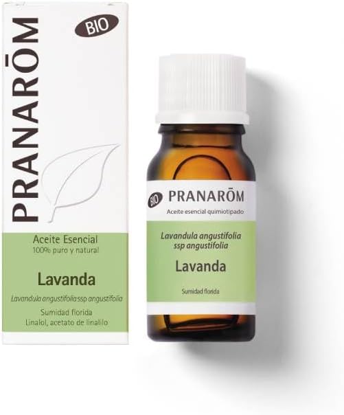 PRANAROM - Lavanda Orgánica - Aceite Esencial Quimiotipado - Sueño y Estrés - 100% Puro y Natural - HECT - 10ml