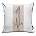 Produktbild CAPSOCKS Decorative Throw Square Pillow Case Cover 18X18Inch,Cotton Cushion Covers Blueblood Both Sides Printing Invisible Zipper Home Decor Pillowcase