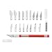 Produktbild Hobbymesser-SetNEWACALOX Precision Caving Messer SetEdelstahl Hopfenmesser für DIY Art Work Cutting, Caving, Skulptur mit Packung mit 19 Ersatzklingen für Cutter