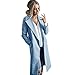 Produktbild Kleidung FORH Damen Mantel Trench coat Winter wärmen Long wool coat Modisch Cardigan Mantel elegant Parka Windbreaker Jacke Strickjacke Overcoat Outwear (XL, Blau)