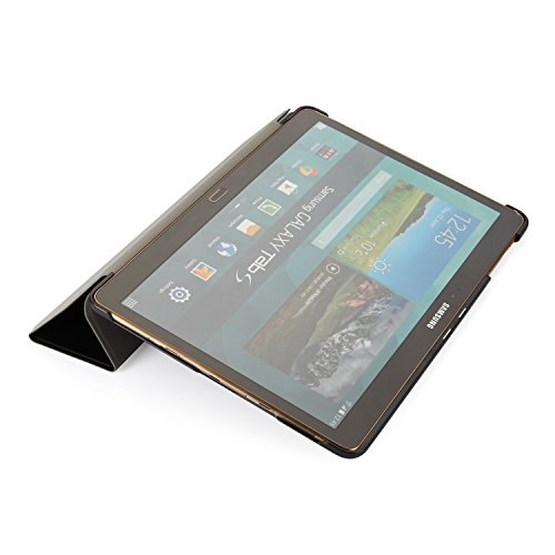 iHarbort® Samsung Galaxy Tab S 10.5 Hülle Case – Ultra Slim Leder Tasche Hülle Etui Schutzhülle Für Samsung Galaxy Tab S 10.5 Zoll T800 Case Holder mit automatischer Weckfunktion (Galaxy Tab S 10.5, Schwarz) - 4