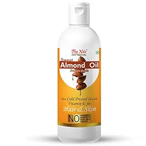 The Nile Sweet Almond Oil for Hair n Skin for Men and Women, 150 ml