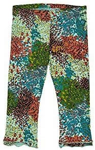 Paglie Capri Leggings Patterns G2-S15-145 - Colorful Feathers, 122 cm