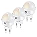 Produktbild AVANTEK LED Nachtlichter mit Sensor, Stromsparendes Steckdosenlicht für Kinderzimmer, Fluren und Treppen, Warmweiß, [3er-Set]