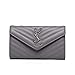 Produktbild 2019 Mode Frau Einfarbig Kette Umhängetasche Trend V Muster Hochwertiges Leder Hardware Schultertasche Mini Große Kapazität Eine Abendtasche Halten Kupplung Crossbody Tasche Wickeltasche Grau