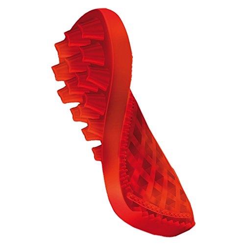 Pet + Me + Me - Cepillo de Aseo Multifuncional para Pelo Largo Perro, Rojo