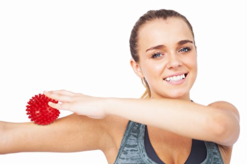 Massagebälle – 3er-Pack – Inklusive 2 Massagebällen mit Noppen und 1 Lacrosse-Ball für eine tiefe Muskelmassage – Perfekt für Rücken, Beine, Füße & Hände – 1 Jahr Garantie. - 2