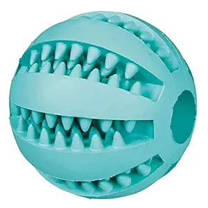 Trixie: - Denta Fun Ball Dog Toy | Made with Durable Non-Toxic Natural Rubber, Massages Your Dogs Gums, Cleans Teeth & Promotes Dental Hygiene | Prevents Further Build-up of Plaque & Tartar - 7 cm