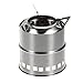 Produktbild Forfar Holzofen Spiritus Ofen Tragbar Edelstahl Leicht für Picknick BBQ Camping Outdoor Kochen mit Netztasche
