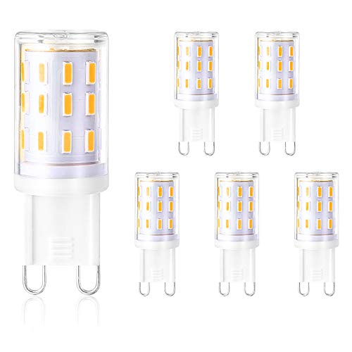 Creyer G9 LED Lampen Kein Flackern/350 lumens/33 X 4014 LED SMD/4W ersetzt 40W Halogenlampen/Warmweiß 2900K/G9 LED Leuchtmittel Birne/AC 220-240V/Nicht Dimmbar/5er Pack Creyer G9 LED Lampen Kein Flackern/350 lumens/33 X 4014 LED SMD/4W ersetzt 40W Halogenlampen/Warmweiß 2900K/G9 LED Leuchtmittel Birne/AC 220-240V/Nicht Dimmbar/5er Pack