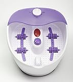 Fußmassage Fußsprudelbad inklusiv 4 Rollen für Fuß-Reflexzonen-Massage mit INFRAROT Wärme Massage für Füße Fußmassagegerät - 4