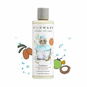 WILDWASH Conditioner for Cats & Dogs with Organic Shea Butter & Virgin Coconut Oil - 250 ml