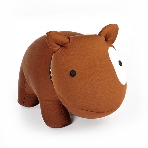 Knautschkissen Kuschelkissen mit Mikroperlen Bulldogge farbig braun - 4