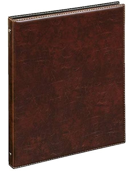 Ringbuch A4 Exquisit 4 Ring Lederoptik Braun Amazon De Burobedarf Schreibwaren