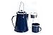 Produktbild LK`s Camping Kaffee Set 5-teilig emailliert Tassen Kaffeekanne