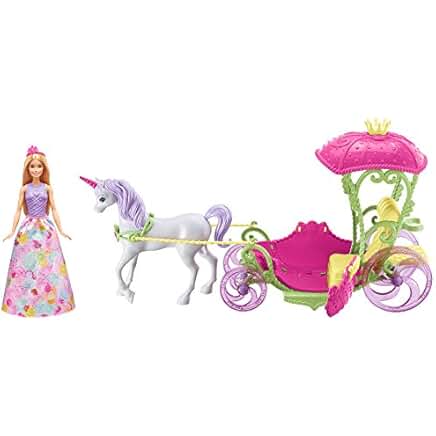 carrosse barbie arc en ciel