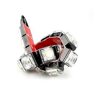 Running Lights White Shell/White Light Accent & Off Road Lighting DishKooker Car Flexible 12 LED DRL Daytime Running Light Driving Daylight Fog Light Lamp