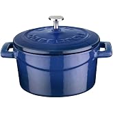 Lava Metal D&ouml;k&uuml;m Mini Tencere, Trendy, 10 cm, 0.35 L Hacim, Mavi