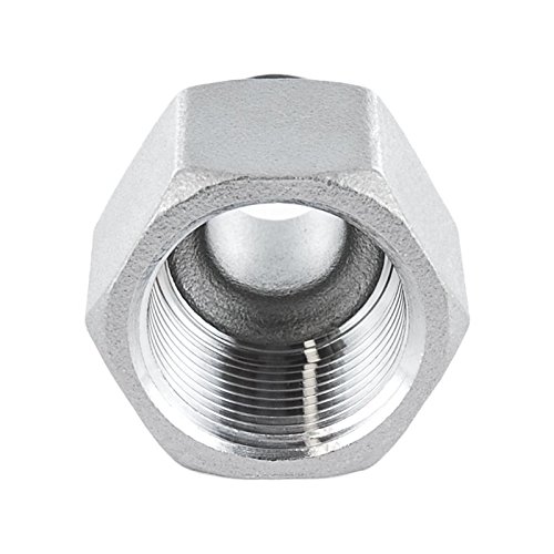 KI Edelstahl Reduzierstück neg. Muffennippel V4A Gewindefitting IG x AG – 1/2″ x 1/4″ - 4