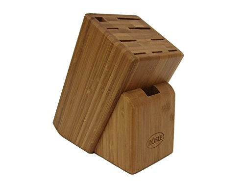 RÖSLE Messerblock Bambus Cuisine , Knife Block Bamboo, Bloc couteaux en bambou
