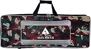 ALEXTOUCH 61 Keys Keyboard Bag/Cover PSR-E243, E343, E353, E363, E373, E453, E463, I455, I425, I400, I500 Heavy Padded Foam (RED ARMY PATTERN)