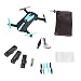 Produktbild Mini FPV Quadcopter Drohne, JIM'S STORE JY018 WTFI APP Gesteuerter Hubschrauber mit 2MP HD Kamera Schwerkraft-Sensor-Modus Höhe Halten Pocket Selfie Drohne mit 3 zusätzliche Batterien