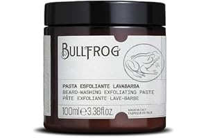 Bullfrog Exfolierande skäggskrapa 100 ml - djupt rengör skägget - ger ett snyggt glänsande utseende - doft med lavendelnoter