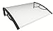Produktbild Vordach Up Star Überdachung Abdeckung 80 x 100 transparent, Steigbügel schwarz Italienische