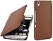 Produktbild StilGut Book Type Case mit Clip, Hülle aus Leder für OnePlus X, Cognac