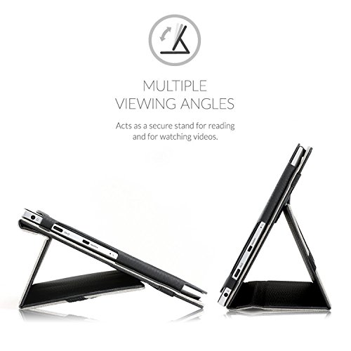 Lenovo Miix 320 hülle, IVSO hochwertiges PU Leder Etui hülle Tasche Case – mit Standfunktion, super 360° Anti-Wrestling, ist für Lenovo Miix 320 Tablet-PC perfekt geeignet (Für Lenovo Miix 320, Schwarz) - 8