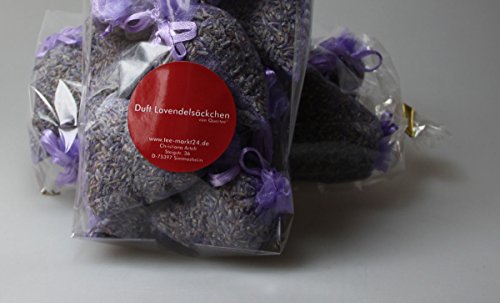 10 x Lavendelsäckchen mit echtem französischen Lavendel – Insgesamt 100g Lavendelblüten als Duftsäckchen - 3