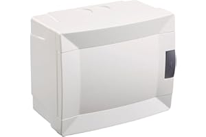 MAKEL Cuadro eléctrico o Caja de Empotrar con tapa y carril DIN blanca para Automáticos 6 Módulos Cuadro de Superficie Electrico para Instalaciones Electricas Cuadro Electrico Empotrar