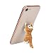 Produktbild Bescita Cute Cartoon Cat Telefon Sucker Bracket Simulation Tiermodell Telefon Halterung (Orange)