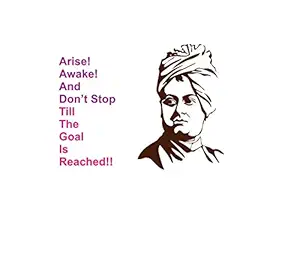 Wallstick Swami Vivekananda Wallsticker (Vinyl 70 cm x 55 cm) (45-64)