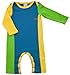 Green Nippers Alfie Organic Baby Boy's Baby Grow Baby Boy's Blue Lime & Citrus Yellow 9-12 Months