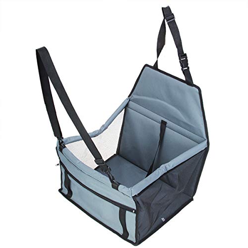 Asiento elevador para mascotas Lookout Dog Cat Car Seat Protector Cover Travel Carrier Bag con correa de seguridad, mascotas de hasta 30 lb