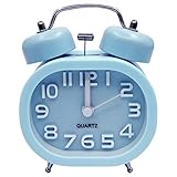 LEISE WECKER SCHLAFZIMMER -- Silent Sweep Wecker, leise, nicht tickend, sorgt für eine wunderbare Schlafumgebung. Und die Hintergrundlichtfunktion hilft Ihnen, die Zeit im Dunkeln durch einfaches Drücken der Hintergrundbeleuchtungs-Taste deutlich abzulesen.