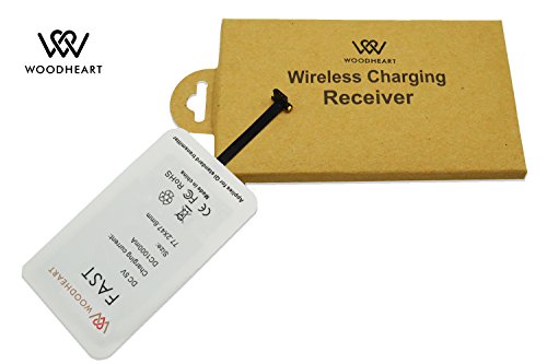 Android Qi Wireless Charging Receiver- M  dulo de carga r  pida de WOODHEART para la galaxia S4   S5   S6   J7 de Samsung  nota 2 3 4 5 6   7and Otro Micro-USB tel  fono elegante androide