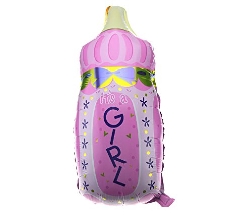 4er Folienballon Boy / Girl Set Baby Party Geburt Fuß Flasche Luftballons - 3