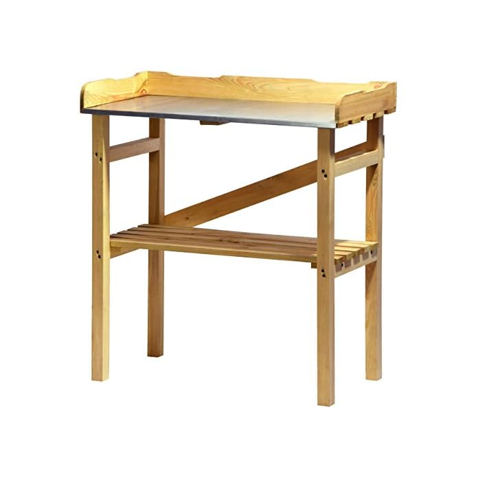 Dobar 29052fsc Robuster Pflanztisch Aus Imprgniertem Fsc Kiefernholz 40 X 86 X 80 Cm