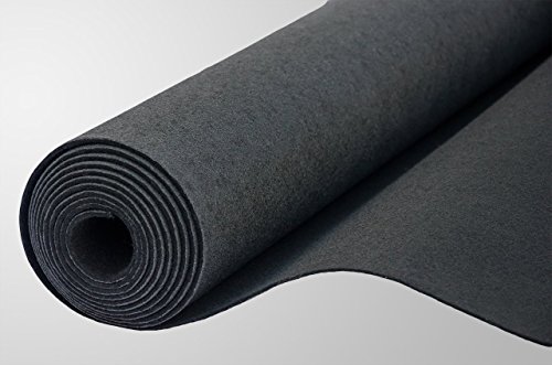 Filz, Filzstoff, Dekorationsfilz, Weicher Filz, Breite 150cm, Dicke 3mm, Meterware 0,5lfm – schwarz - 4