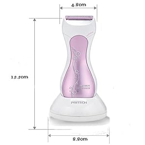 PRITECH Rechargeable Epilator Washable Lady Electric Hair Remover Shaver Personal Care Styling Tools - Image 3
