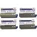 Produktbild OKI Toner Set for C610 Series Printers. Full Set of 4 Genuine OKI Toner Cartridges. 44315301 Yellow, 44315302 Magenta, 44315303 Cyan, 44315304 Black. Type C15 - 6K Yield on colors, 8K Yield on Black by OKI