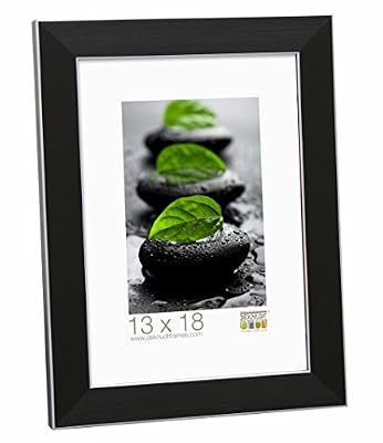 Deknudt Frames S41VK2 Cadre Photo Résine Fin Noir 20 x 30 cm