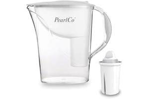 PearlCo Standard Classic (Blanco) - Jarra con Filtro de Agua 2.4L con 1 cartuccia filtrante Universal Classic - adatto per Brita Classic