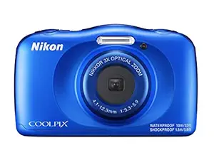 Nikon Coolpix W150 13.2 MP Waterproof Camera with Full HD Recording with 16GB Card and Camera Case (Blue)