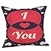 Produktbild Tianya Liebe Druck Happy Valentine 'S Day Kissenbezug Happy Valentine Kissenbezüge Leinen Sofa Kissenbezug Home Decor Kissenbezug