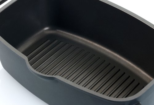 GSW 410113 Gourmet Universalbräter mit Aroma-Glasdeckel und Grillboden, 33 x 21 cm / 6 Liter - 3
