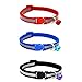 Produktbild UEETEK Reflektierende Hundehalsband 3 Stück mit der Katze Katze Katze Katze (rot + blau + schwarz)
