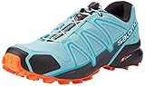 Salomon Femme Chaussures de trail running, SPEEDCROSS 4 W, Couleur: Turquoise (Meadowbrook/Black/Exotic Orange), Pointure: EU 39 1/3
